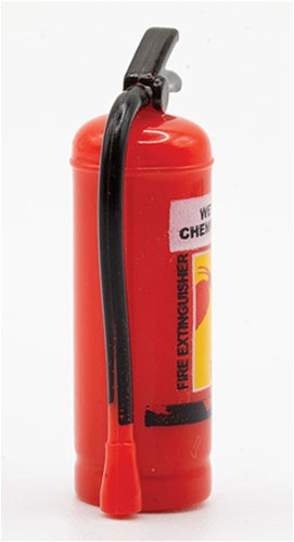 OakridgeStores.com | Artisan Creations - Mini Fire Extinguisher - 1 Scale Dollhouse Miniature Accessory - 317