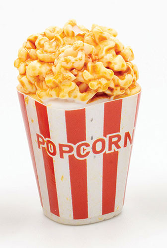 OakridgeStores.com | Artisan Creations - Popcorn Box, Red and White Stripe - 1" Scale Dollhouse Miniature - 331