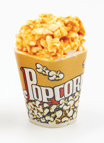 OakridgeStores.com | Artisan Creations - Popcorn Box, Yellow - 1" Scale Dollhouse Miniature - 332