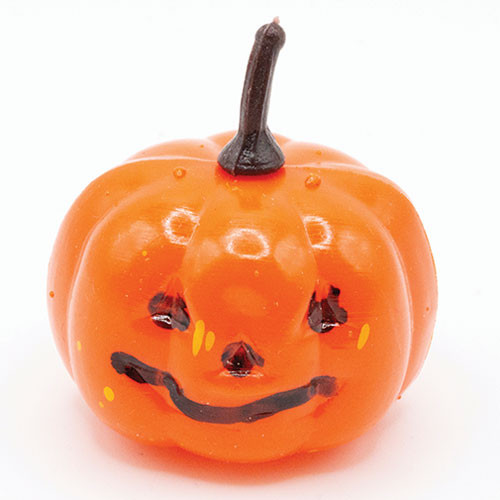 OakridgeStores.com | Artisan Creations - Large Orange Jack-o-Lantern Pumpkin - 1" Scale Dollhouse Miniature - 402