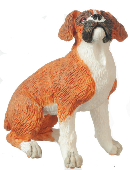 OakridgeStores.com | Aztec - Boxer Puppy - 1" Scale Dollhouse Miniature Figure - A6029