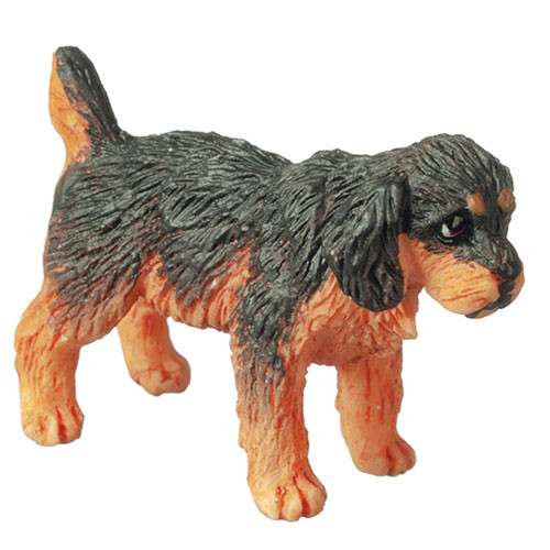 OakridgeStores.com | Aztec - Rottweiler Puppy - Dog Figure - 1:12 Scale Dollhouse Miniature - A6034