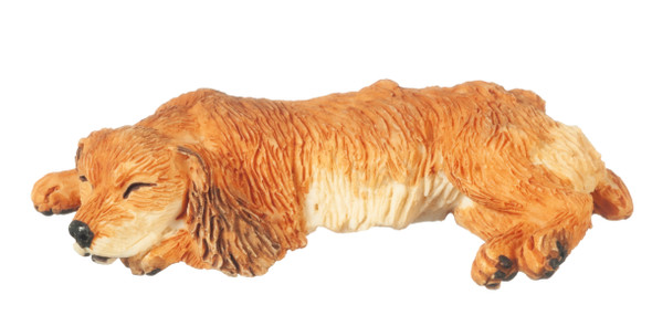 OakridgeStores.com | Aztec - Cocker Spaniel Buff - Dog Figure - 1:12 Scale Dollhouse Miniature - A6039