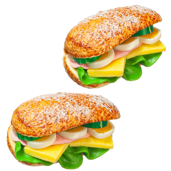 OakridgeStores.com | Aztec - Sub Sandwiches - 2 Pack - 1:12 Scale Dollhouse Miniature - A9951