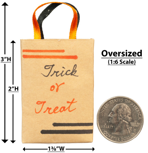 OakridgeStores.com | Aztec - Trick or Treat Bag - Accessory - 1:12 Scale Dollhouse Miniature - A9971