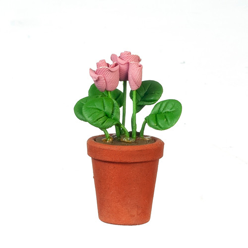 OakridgeStores.com | Aztec - Rose in Pot - 1" Scale Dollhouse Miniature Plant - B0119