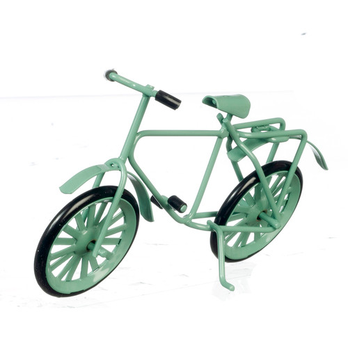 OakridgeStores.com | Aztec - Small Green Bicycle - 1" Scale Dollhouse Miniature - B0121