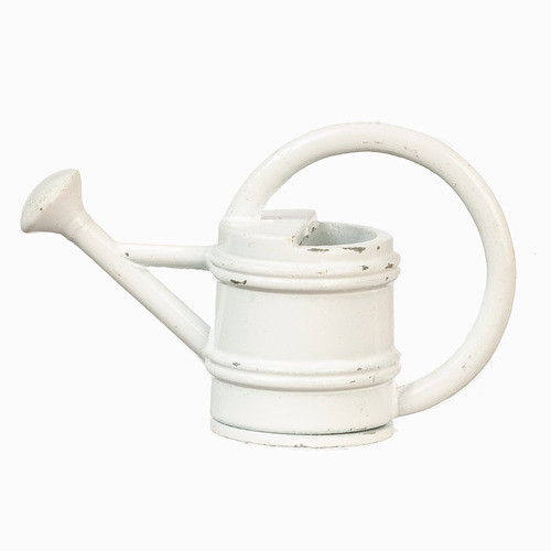 OakridgeStores.com | Aztec - Large Water Can, White - 1" Scale Dollhouse Miniature Garden Accessory - B0320