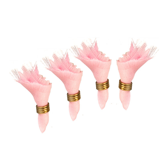 OakridgeStores.com | Aztec - Pink Napkins - Set of 4 - 1" Scale Dollhouse Miniature - B0402