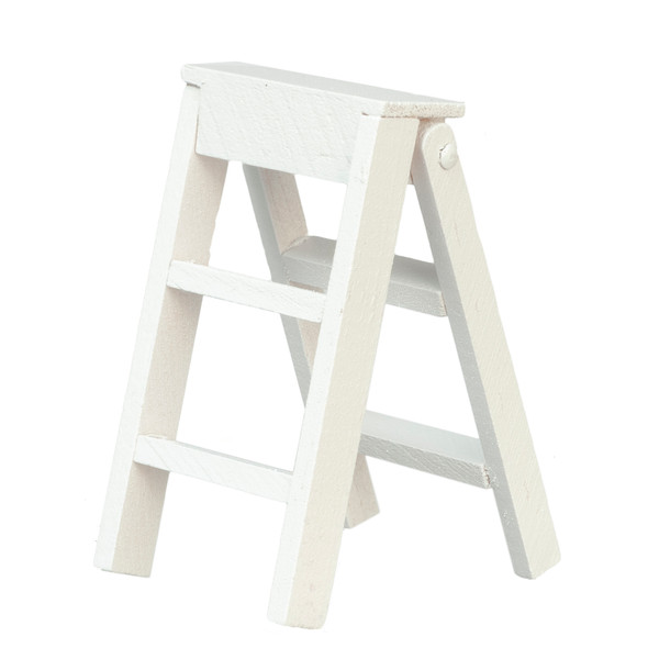 OakridgeStores.com | Aztec - 2 Inch Stepladder - White - Workshop Tool - 1:12 Scale Dollhouse Miniature - B0471