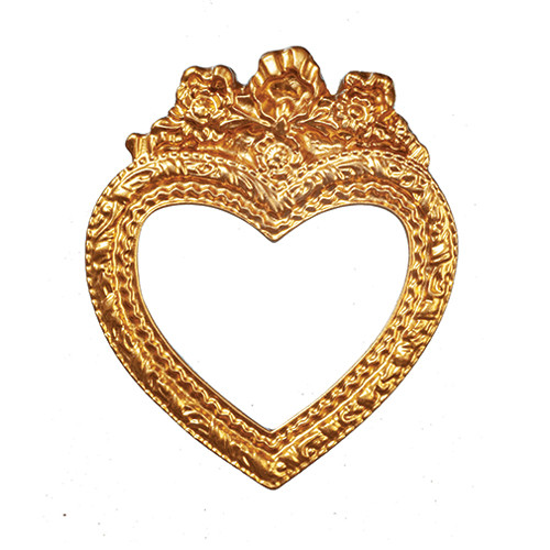 OakridgeStores.com | Aztec - Heart-Shaped Picture Frame - 1:12 Scale Dollhouse Miniature - B0607