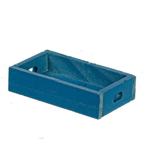 OakridgeStores.com | Aztec - Blue Box - Empty - 1:12 Scale Dollhouse Miniature Accessory - B0619