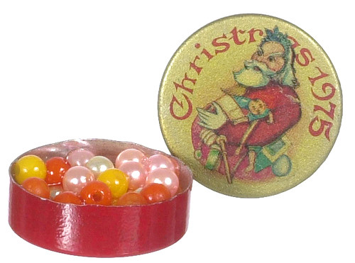 OakridgeStores.com | Aztec - Santa Candy Box - 1" Scale Dollhouse Miniature Holiday Accessory - B0659