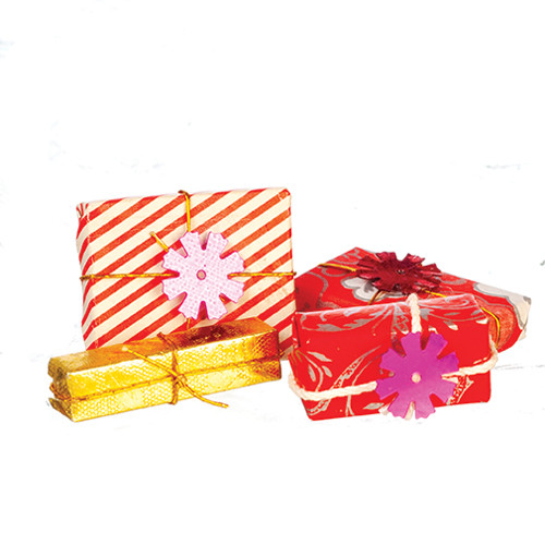 OakridgeStores.com | Aztec - Christmas Gifts - Set of 4 - 1" Scale Dollhouse Miniature - B0660