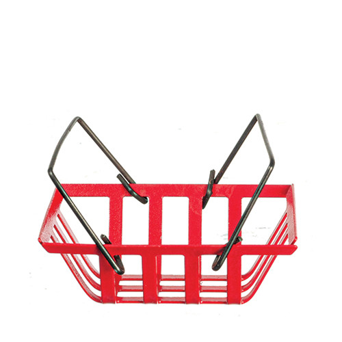 OakridgeStores.com | Aztec - Large Basket - Red - 1" Scale Dollhouse Miniature Accessory - B0681