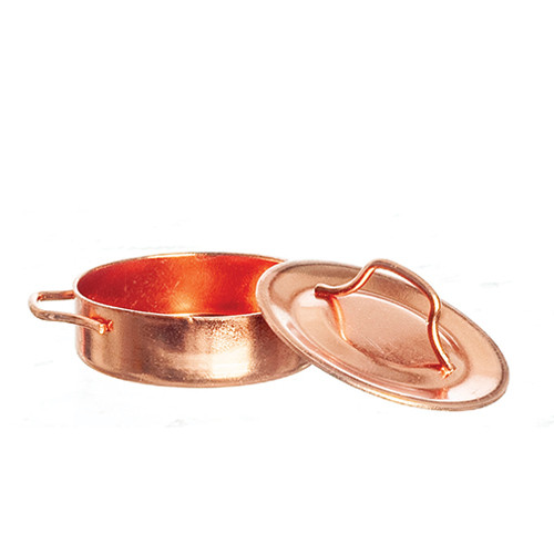 OakridgeStores.com | Aztec - Medium Copper Pot - Kitchen Cookware - 1:12 Scale Dollhouse Miniature - B3366