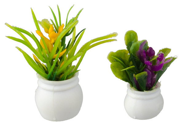 OakridgeStores.com | Aztec - Plants Set of 2 - 1:12 Scale Dollhouse Miniature Plant - B5242