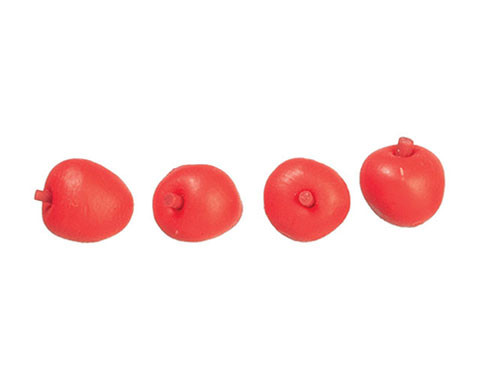 OakridgeStores.com | Aztec - Mini Apples - Set of 4 - 1" Scale Dollhouse Miniature Food - C4011