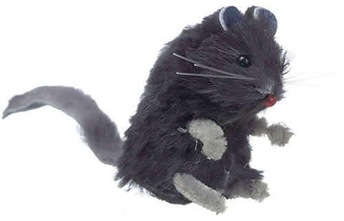 OakridgeStores.com | Aztec - 2 Inch Gray Mouse - 1:12 Scale Dollhouse Miniature Figure - G2455 717425524553