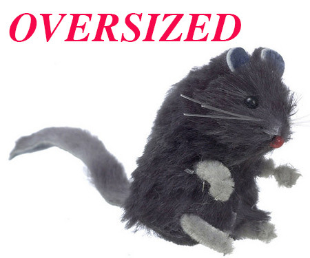 OakridgeStores.com | Aztec - 2 Inch Gray Mouse - 1:12 Scale Dollhouse Miniature Figure - G2455 717425524553