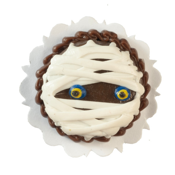 OakridgeStores.com | Aztec - Mummy Cake - Halloween Cake - 1" Scale Dollhouse Miniature - G5964