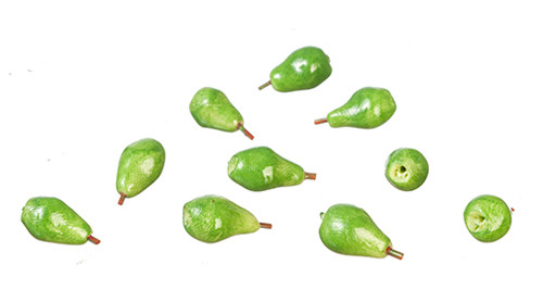 OakridgeStores.com | Aztec - Pears - Set of 10 - 1:12 Scale Dollhouse Miniature Food - G6426
