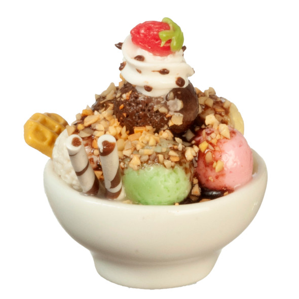 OakridgeStores.com | Aztec - Chocolate Sundae - Dessert - 1" Scale Dollhouse Miniature Food - G6432