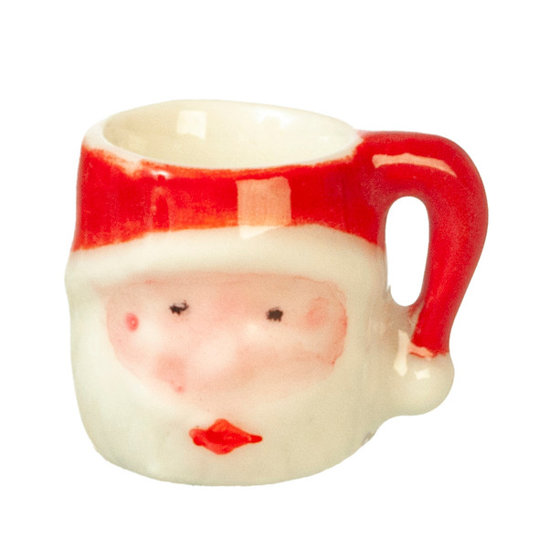OakridgeStores.com | Aztec - Santa Mug - Holiday Christmas - 1" Scale Dollhouse Miniature Accessory - G6459