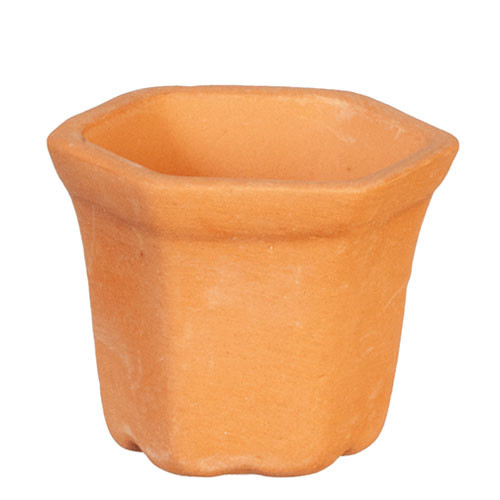 OakridgeStores.com | Aztec - Small Terra Cotta Planter - 1" Scale Dollhouse Miniature - G6476