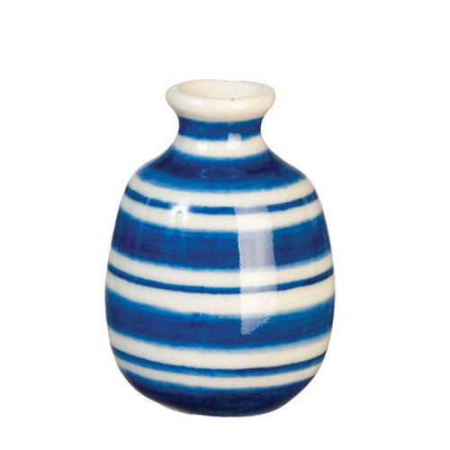 OakridgeStores.com | Aztec - Blue/White Vase - 1:12 Scale Dollhouse Miniature - G6583