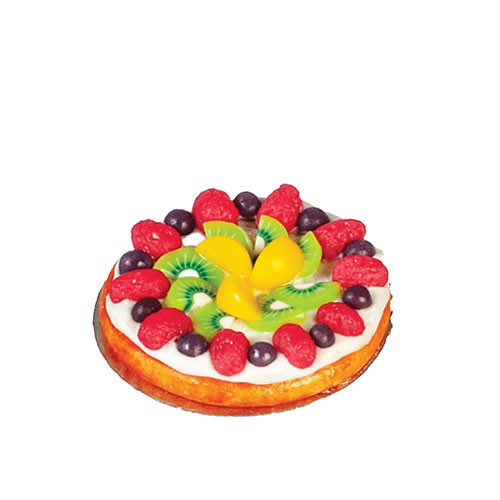 OakridgeStores.com | Aztec - Pie on Metal Plate - 1" Scale Dollhouse Miniature Food - G6760