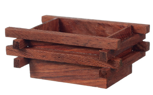 OakridgeStores.com | Aztec - Wooden Crate - 1 Scale Dollhouse Miniature - G7721