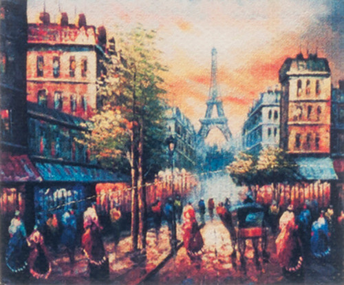 OakridgeStores.com | Aztec - Tableau on Canvas, Paris - Wall Art - 1:12 Scale Dollhouse Miniature - G7963 717425579638