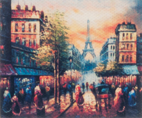OakridgeStores.com | Aztec - Tableau on Canvas, Paris - Wall Art - 1:12 Scale Dollhouse Miniature - G7963 717425579638