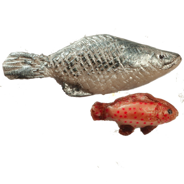 OakridgeStores.com | Aztec - Fish Figures - Set of 2 - 1:12 Scale Dollhouse Miniature - G8381 717425583819