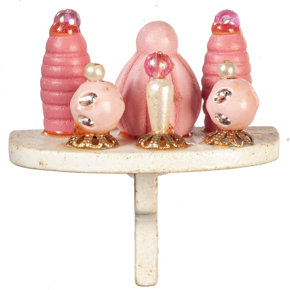 OakridgeStores.com | Aztec - Perfume on Semi-Circle Shelf - Office Accessory - 1 Scale Dollhouse Miniature - G8555 715773385550