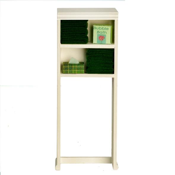 OakridgeStores.com | Aztec - Over Toilet Cabinet - Dark Green Bathroom Cabinet - 1:12 Scale Dollhouse Miniature - SH0080