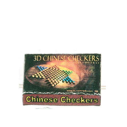 OakridgeStores.com | Aztec - Chinese Checkers Box - Toy & Game Accessory - 1" Scale Dollhouse Miniature - SH0084