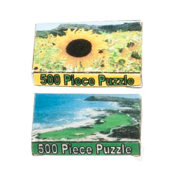 OakridgeStores.com | Aztec - Puzzle Boxes - Set of 2 - 1:12 Scale Dollhouse Miniature - SH0089