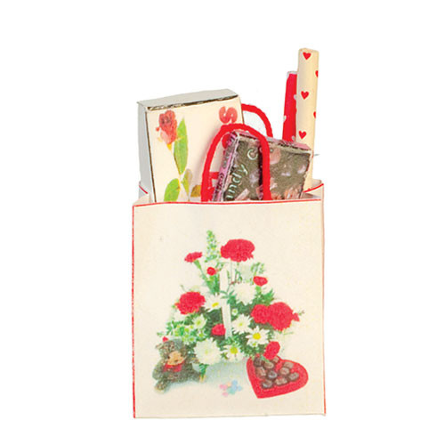 OakridgeStores.com | Aztec - Valentine Shopping Bag - 1" Scale Dollhouse Miniature - SH0135
