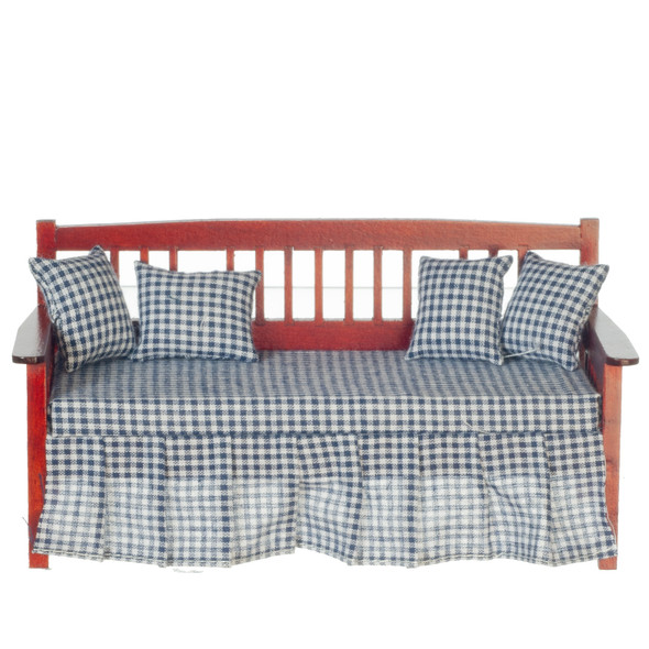 OakridgeStores.com | Aztec - Daybed - Mahogany - 1" Scale Dollhouse Miniature - T3207