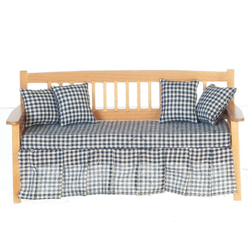 OakridgeStores.com | Aztec - Daybed - Oak Bedroom Bed - 1" Scale Dollhouse Miniature - T4207