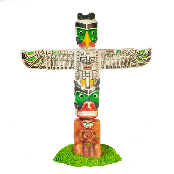 OakridgeStores.com | Aztec - Small Totem Pole - 1" Scale Dollhouse Miniature Decor - T8420
