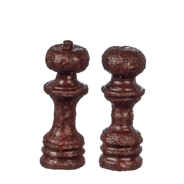 OakridgeStores.com | Aztec - Salt and Pepper Set - 2 pcs - 1" Scale Dollhouse Miniature - T8516
