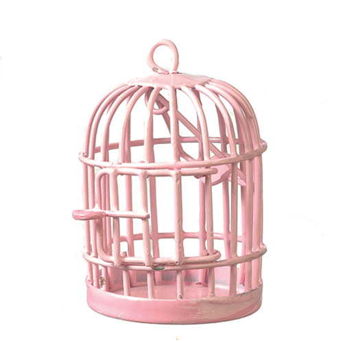 OakridgeStores.com | Aztec - Round Birdcage - Pink - 1" Scale Dollhouse Miniature - ZC752PK