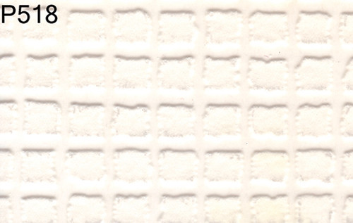 OakridgeStores.com | BH Miniatures - White/White Patio Tile - Prepasted Wallpaper, 3 Pieces - 1:12 Scale Dollhouse Miniature - 518