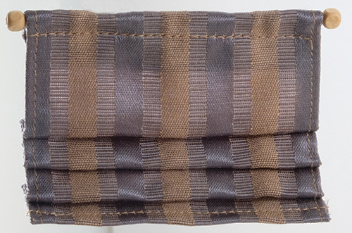 OakridgeStores.com | Barbara Obrien - Roman Shade - Stripe Pattern - 1" Scale Dollhouse Miniature Window Treatment - 70018 731851700183