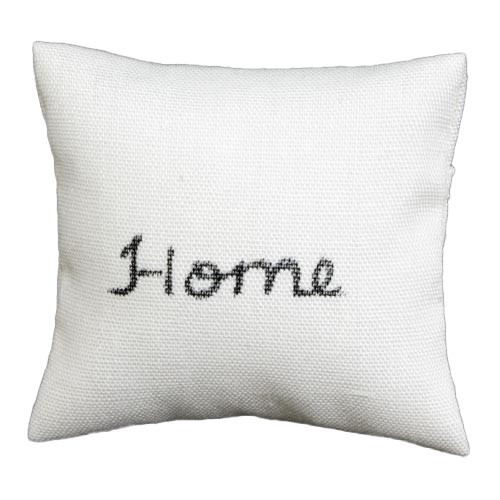 OakridgeStores.com | Barbara Obrien - Pillow - Ecru Home - Bedroom Accessory - 1" Scale Dollhouse Miniature - 80040 731851800401