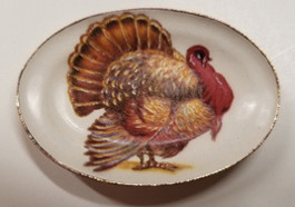 OakridgeStores.com | By Barb - Turkey Tray - Thanksgiving Serving Tray - 1" Scale Dollhouse Miniature - CDD681