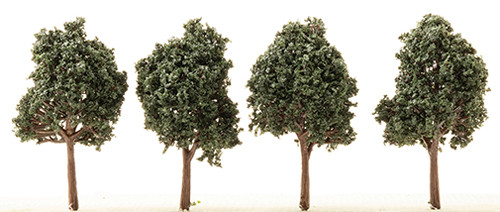 OakridgeStores.com | Creative Accents - 1:12 Scale Dark Green Trees - 2.5 inches - 4-Pack - Landscaping Scenery - 7001 783970802941